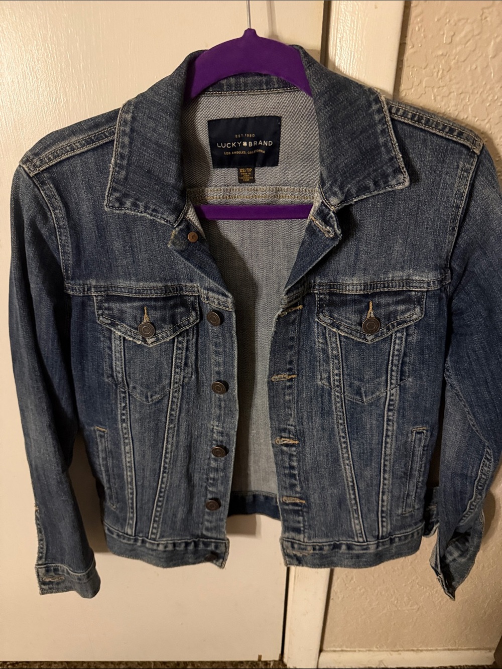 Lucky Brand Blue Denim Trucker Jacket
